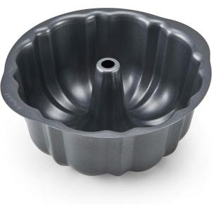 Instant Pot Official Non-Stick Fluted Cake Pan, 7-Inch, Gray – Versatile Baking Mold for Bundt Cakes, Lasagna, Macaroni and Cheese, Casseroles, and More – Compatible with 6-Quart and 8-Quart Cookers