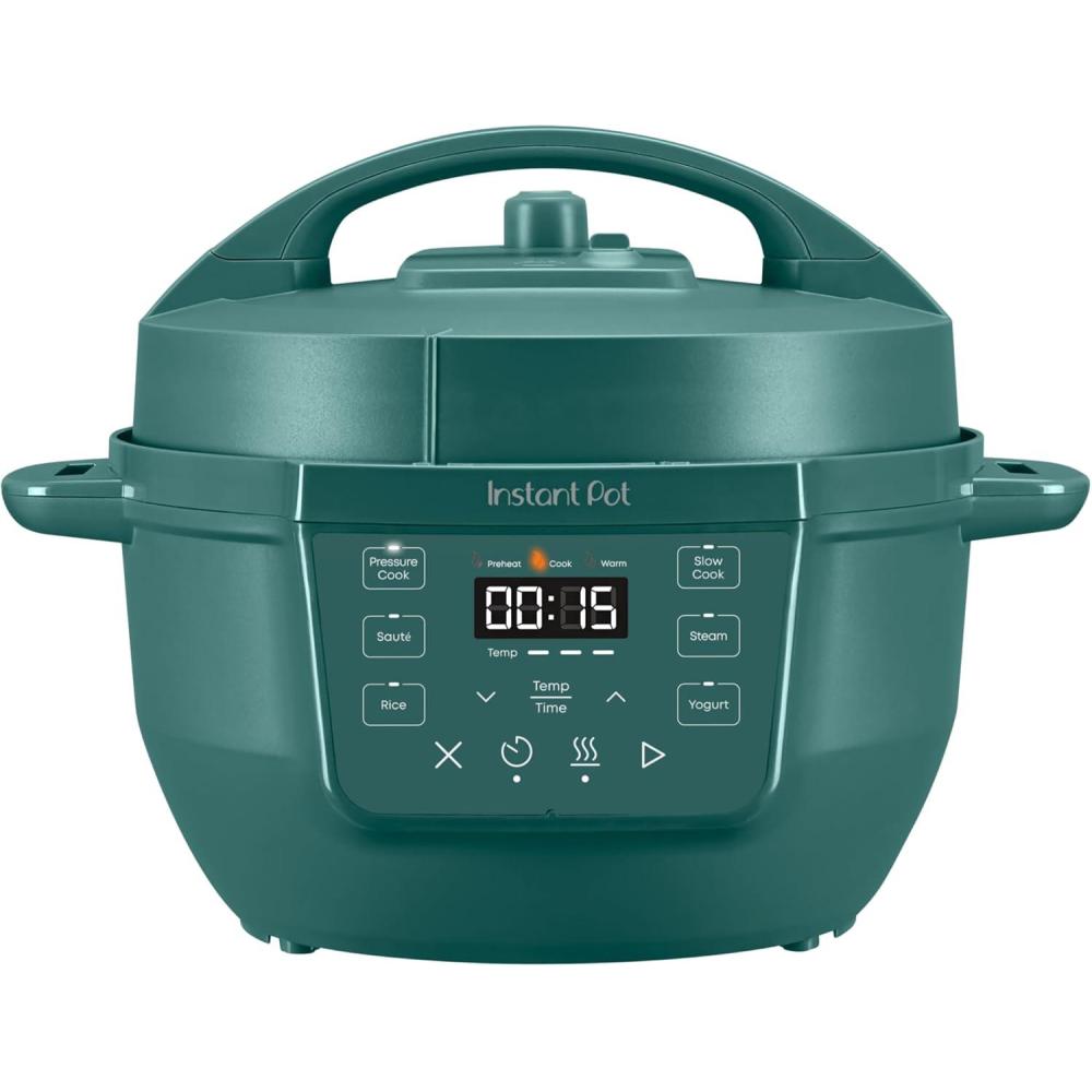 image:imageInstant Pot 4QT RIO Mini 7in1 MultiCooker Pressure Cooker Slow cook Saut Steam Rice Maker Yogurt amp Warmer Eucalyptus 4 Quarts